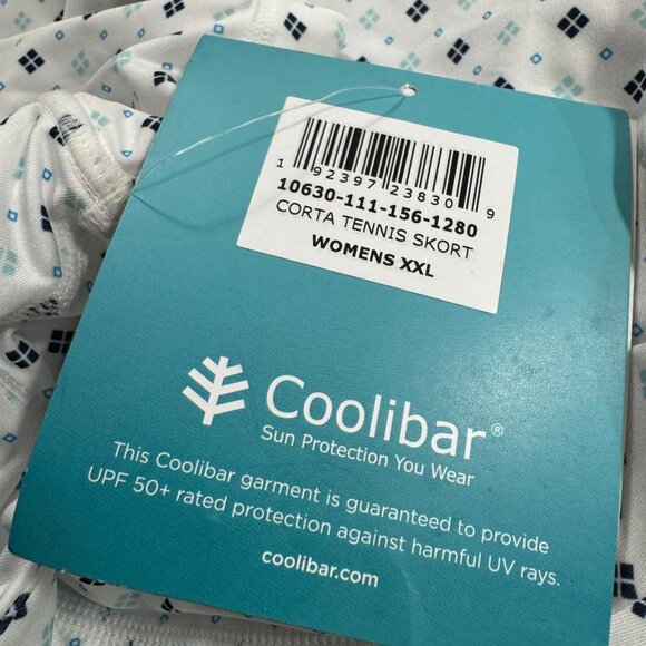 Coolibar Corta Tennis Skort Skirt Womens 2XL Printed UPF 50+ NWT SS-2067 - Picture 9 of 13